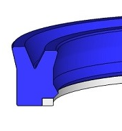 HY-UD 40 x 52 x 10,9 PU+POM / Universialdichtung mit Stützring bis 300 bar