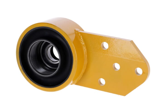 452680 / Gummifederung mit Haltelasche 4 Löcher,einseitig