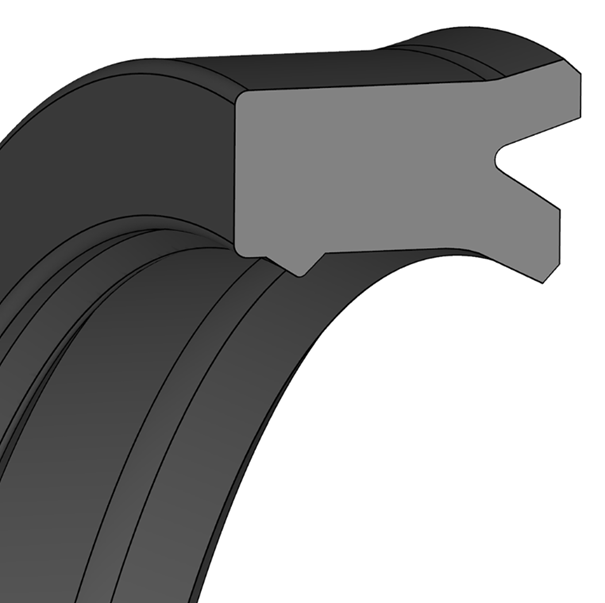 25 x 33 x 5,7 PU-K33-SNI39 / Stangendichtung bis 400 bar