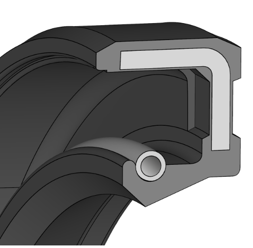 12,7 x 19,05 x 4,78 WA / Radial Wellendichtring NBR